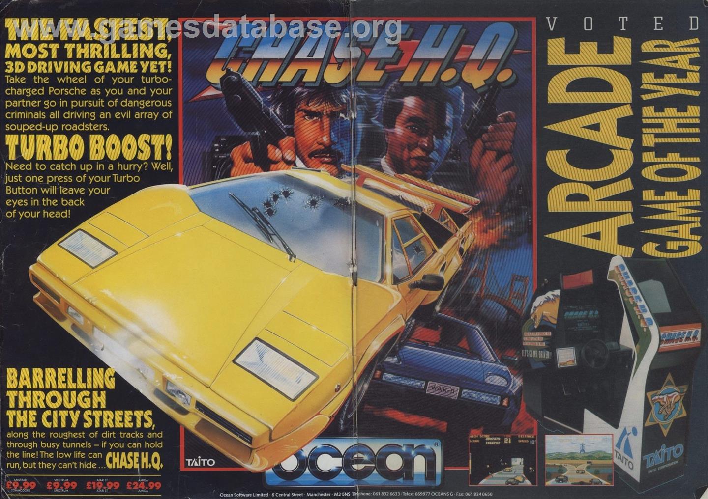 Chase H.q. - Commodore 64 - Artwork - Advert