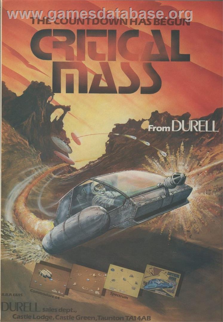 Critical Mass (Durell Software) - Commodore 64 - Artwork - Advert