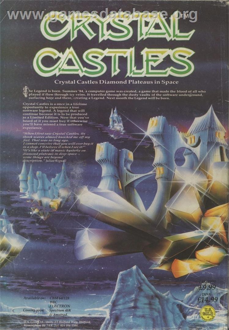 Crystal Castles (Thundervision) - Commodore 64 - Artwork - Advert
