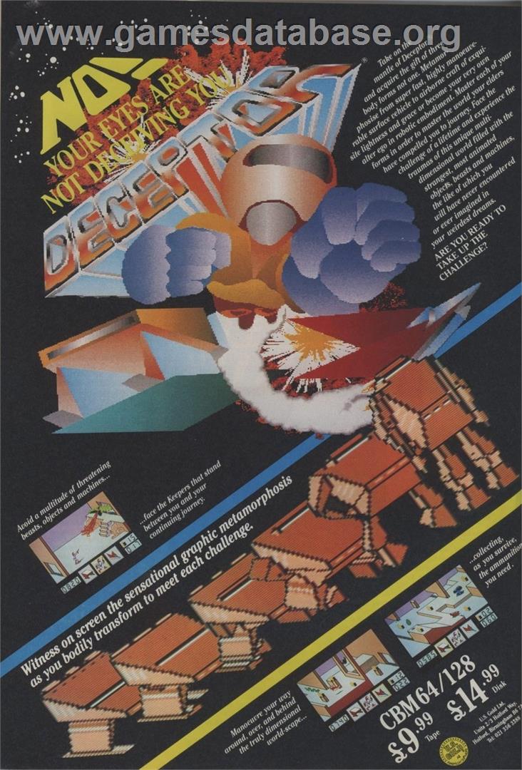 Deceptor - Commodore 64 - Artwork - Advert