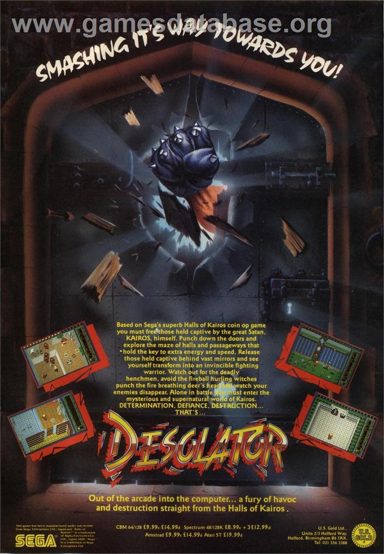 Desolator - Amstrad CPC - Artwork - Advert