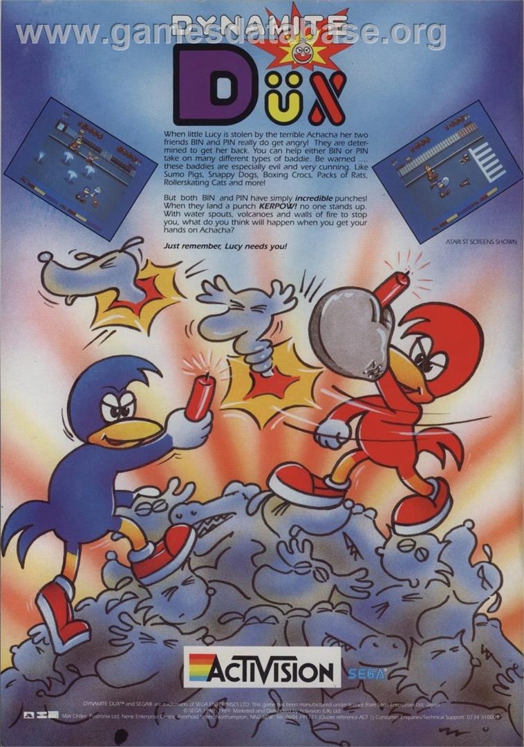 Dynamite Düx - Commodore 64 - Artwork - Advert