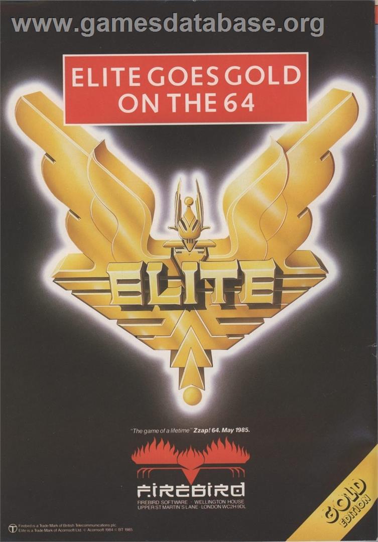 Elite - Commodore 64 - Artwork - Advert