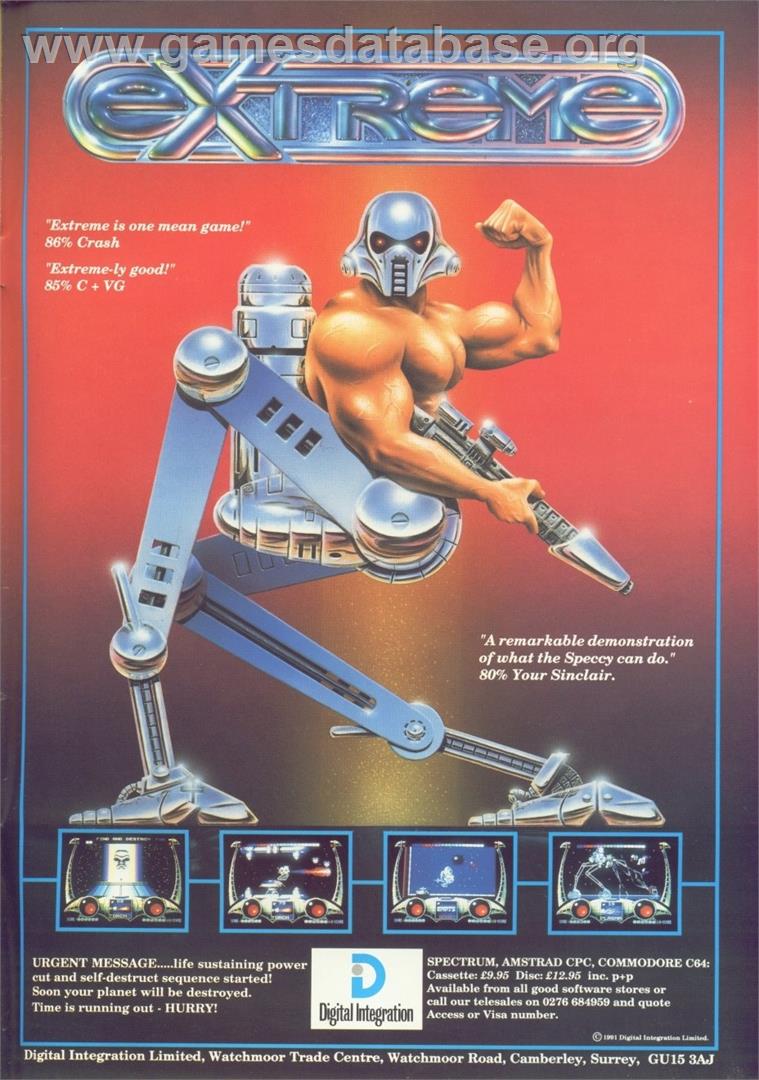Extreme - Commodore 64 - Artwork - Advert