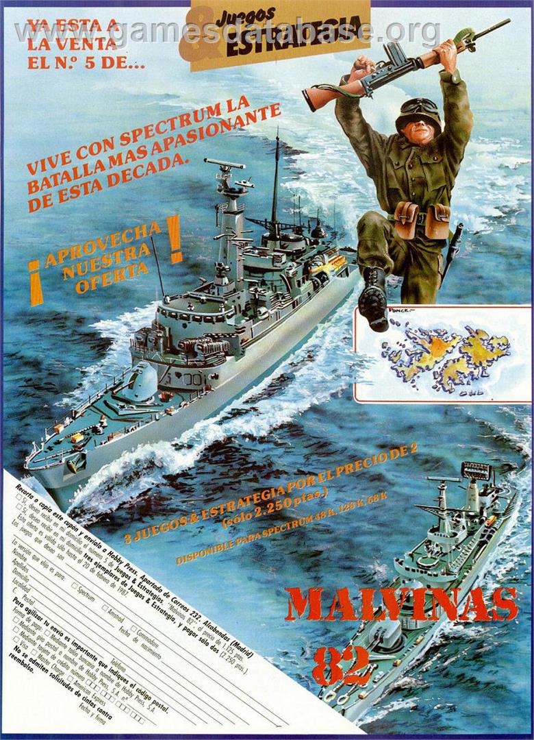 Falklands 82 - Commodore 64 - Artwork - Advert