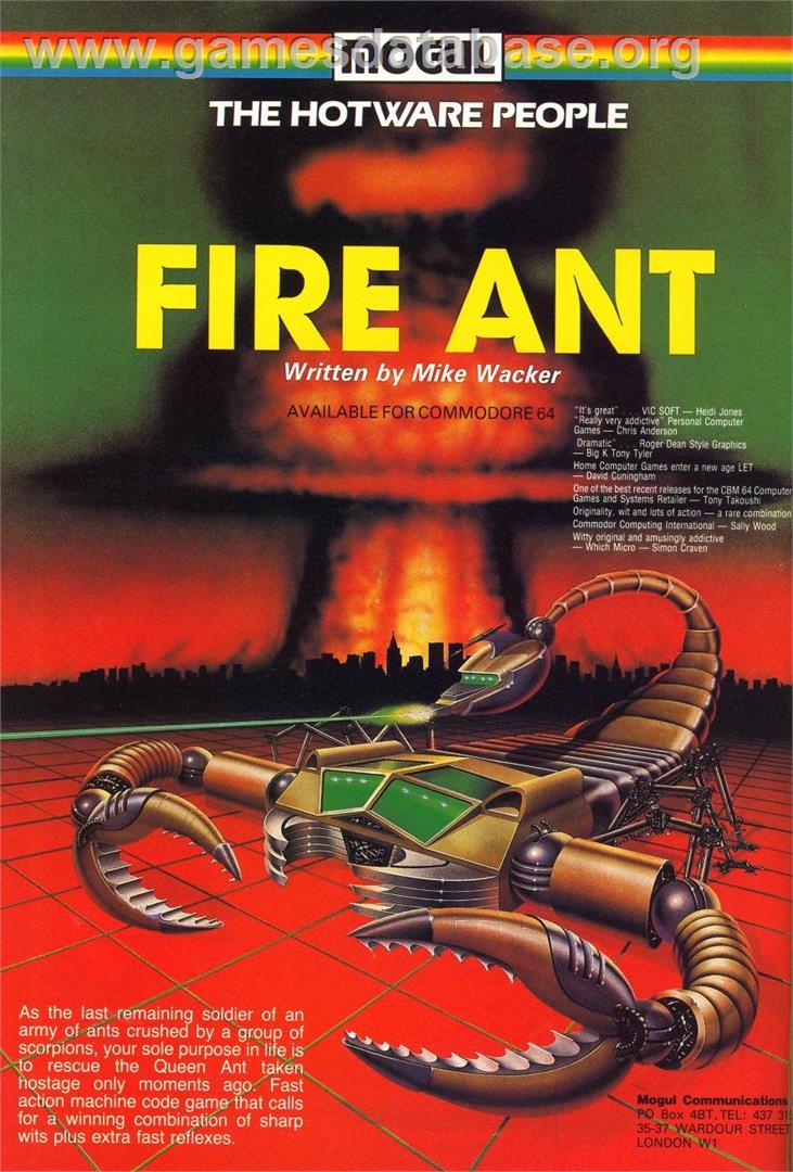 Fire Ant - Commodore Plus 4 - Artwork - Advert