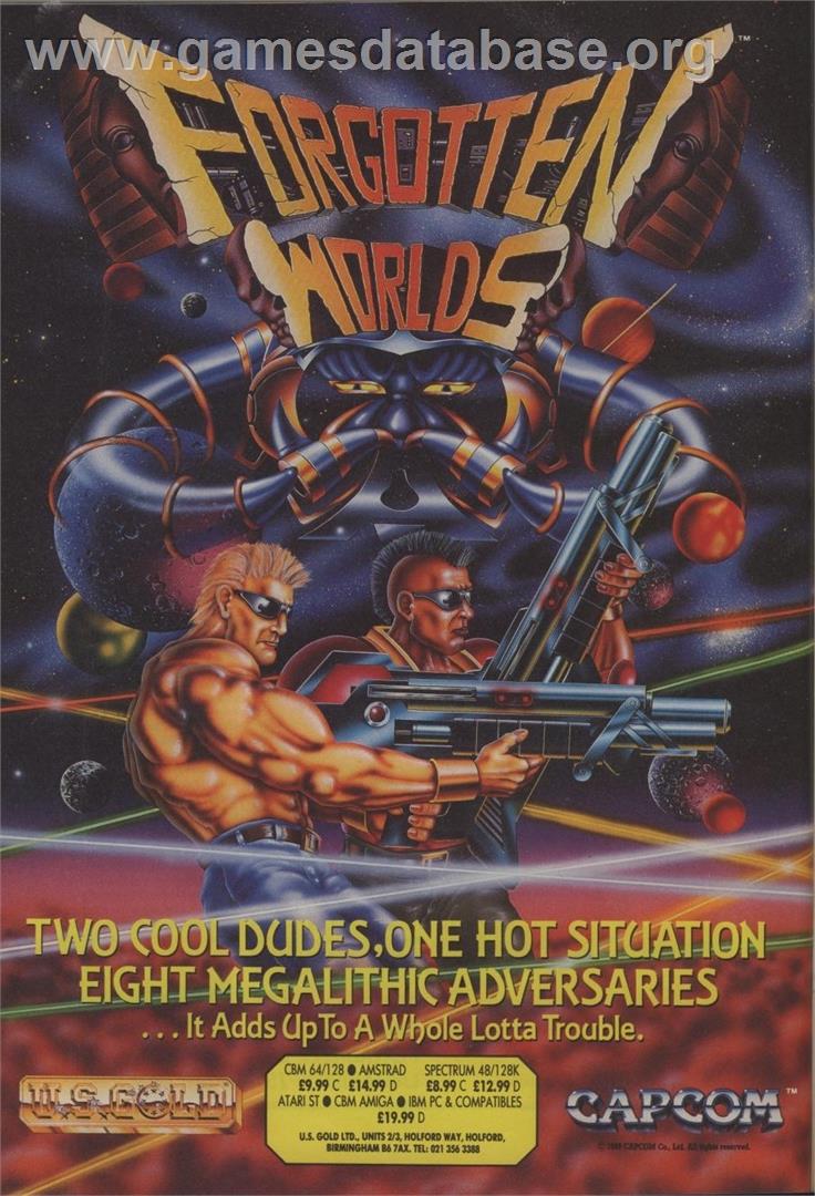 Forgotten Worlds - Commodore 64 - Artwork - Advert