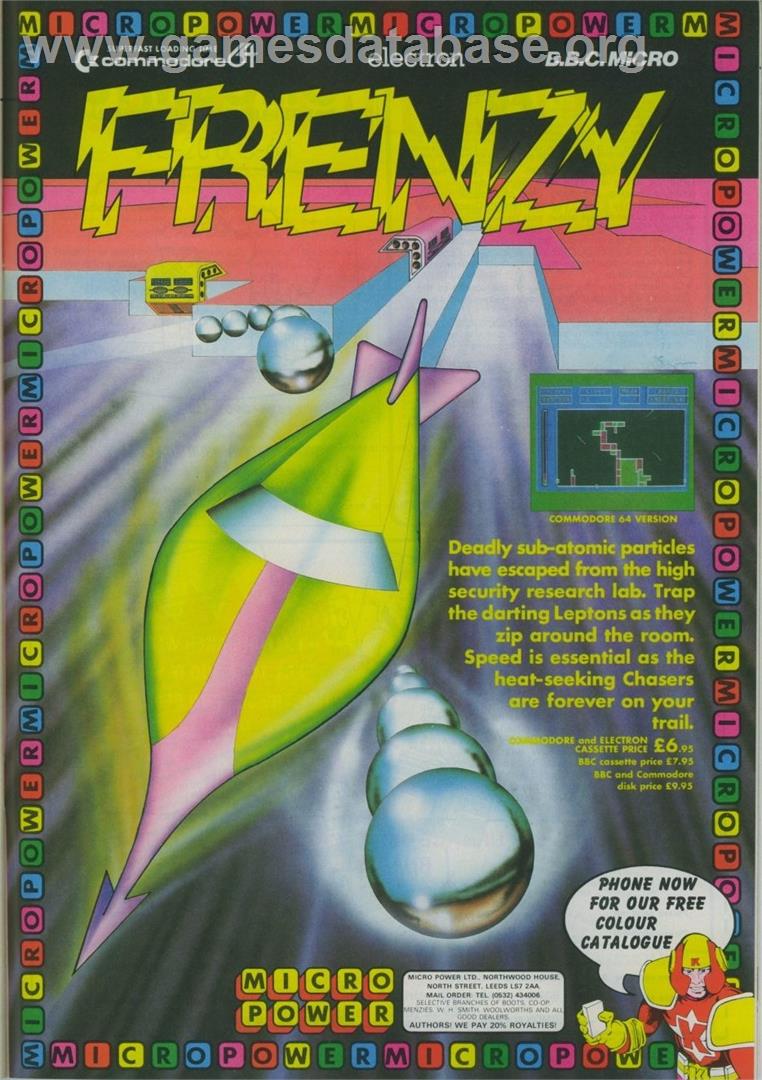 Frenzy (Micro Power) - Commodore 64 - Artwork - Advert