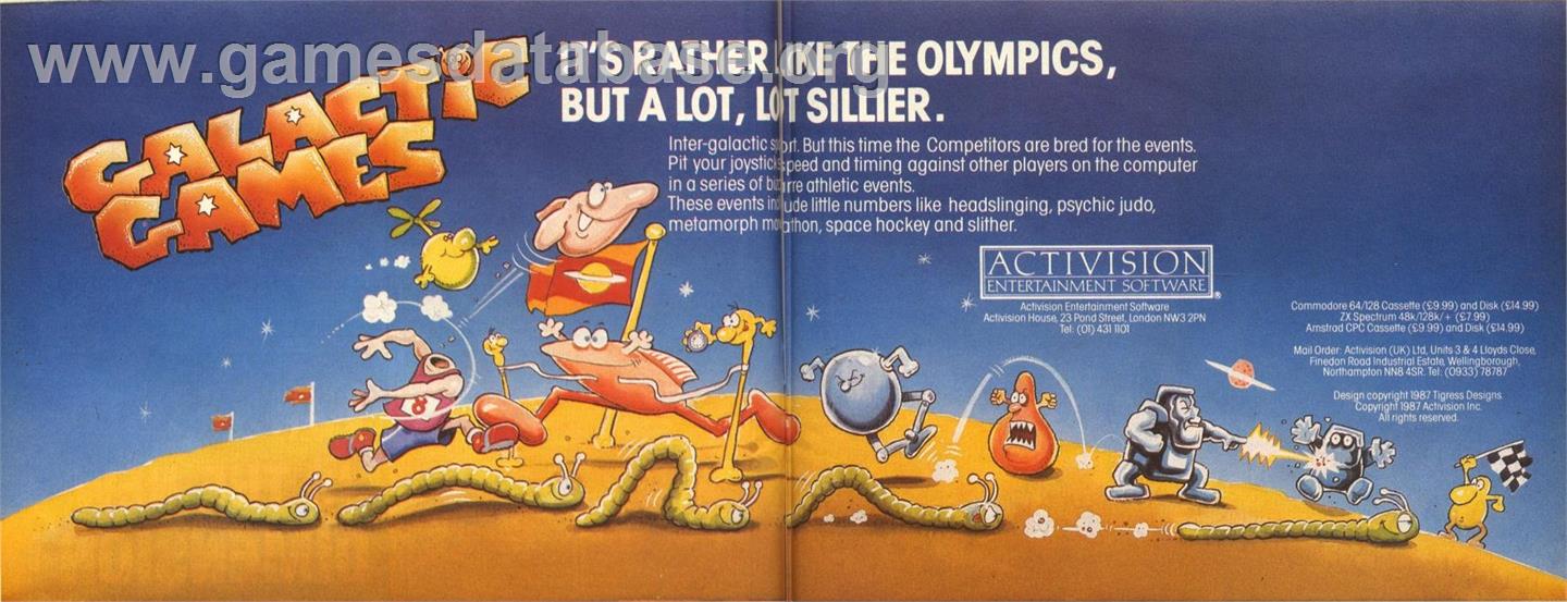 Galactic Games - Commodore 64 - Artwork - Advert
