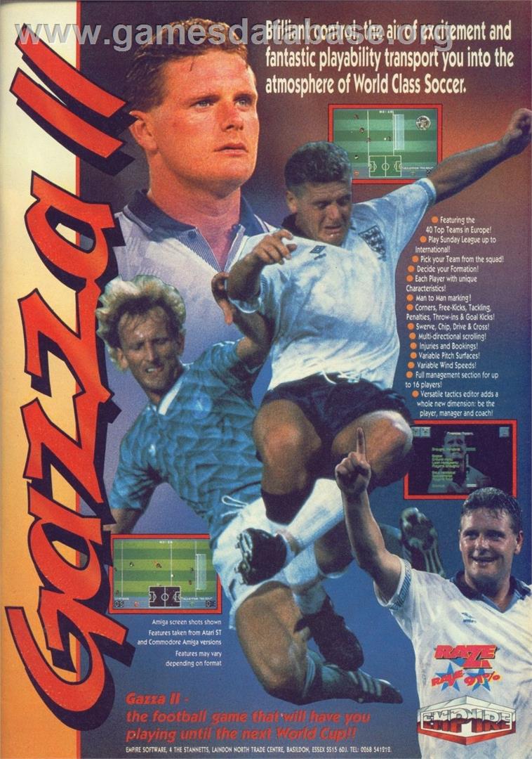 Gazza 2 - Commodore 64 - Artwork - Advert
