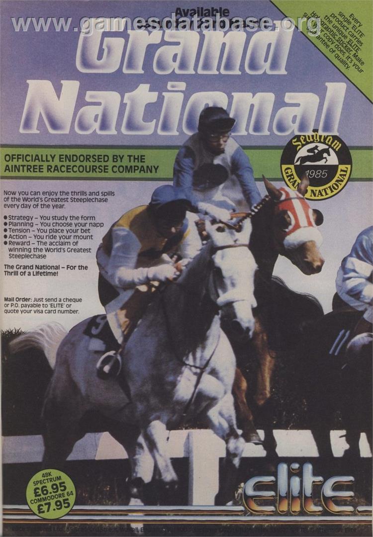 Grand National - Commodore 64 - Artwork - Advert