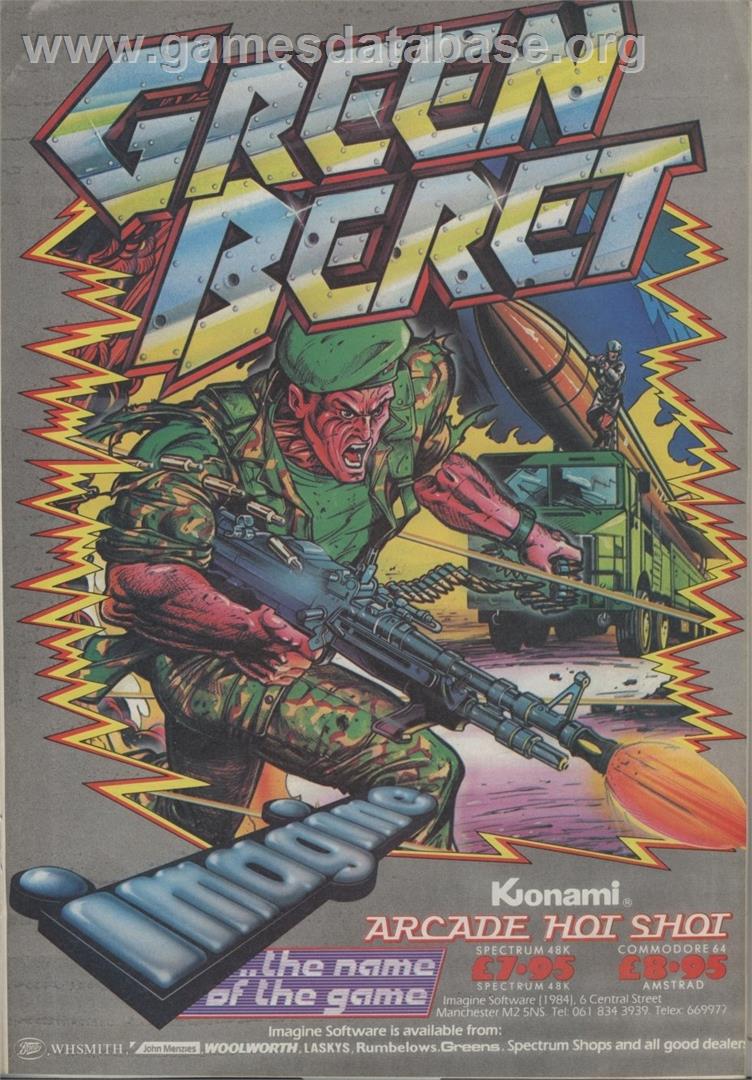 Green Beret - Commodore 64 - Artwork - Advert