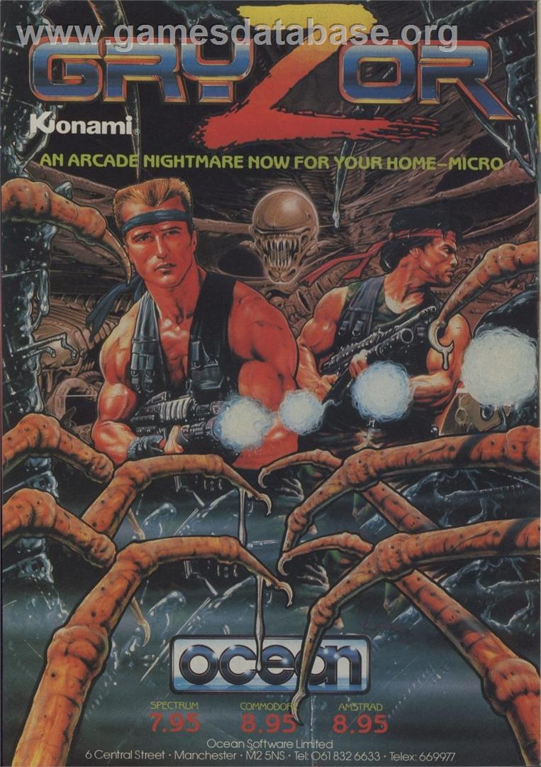 Gryzor - Commodore 64 - Artwork - Advert