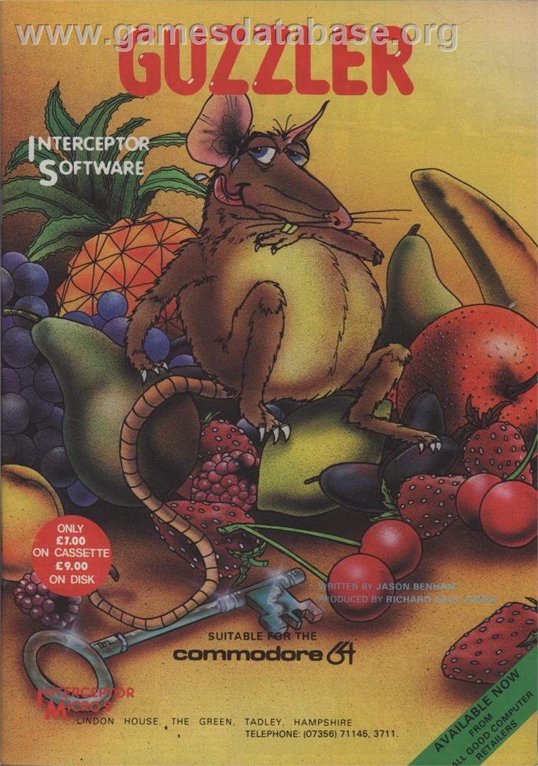 Guzzler - Commodore 64 - Artwork - Advert