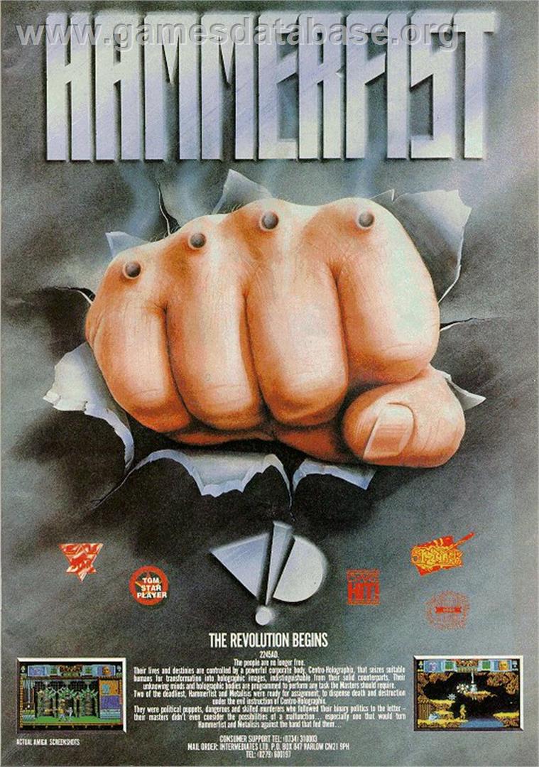 Hammerfist - Commodore Amiga - Artwork - Advert