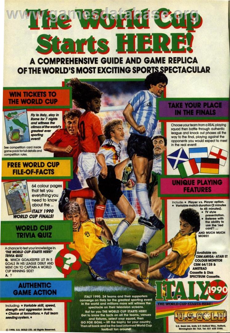 Italy 1990 - Commodore 64 - Artwork - Advert