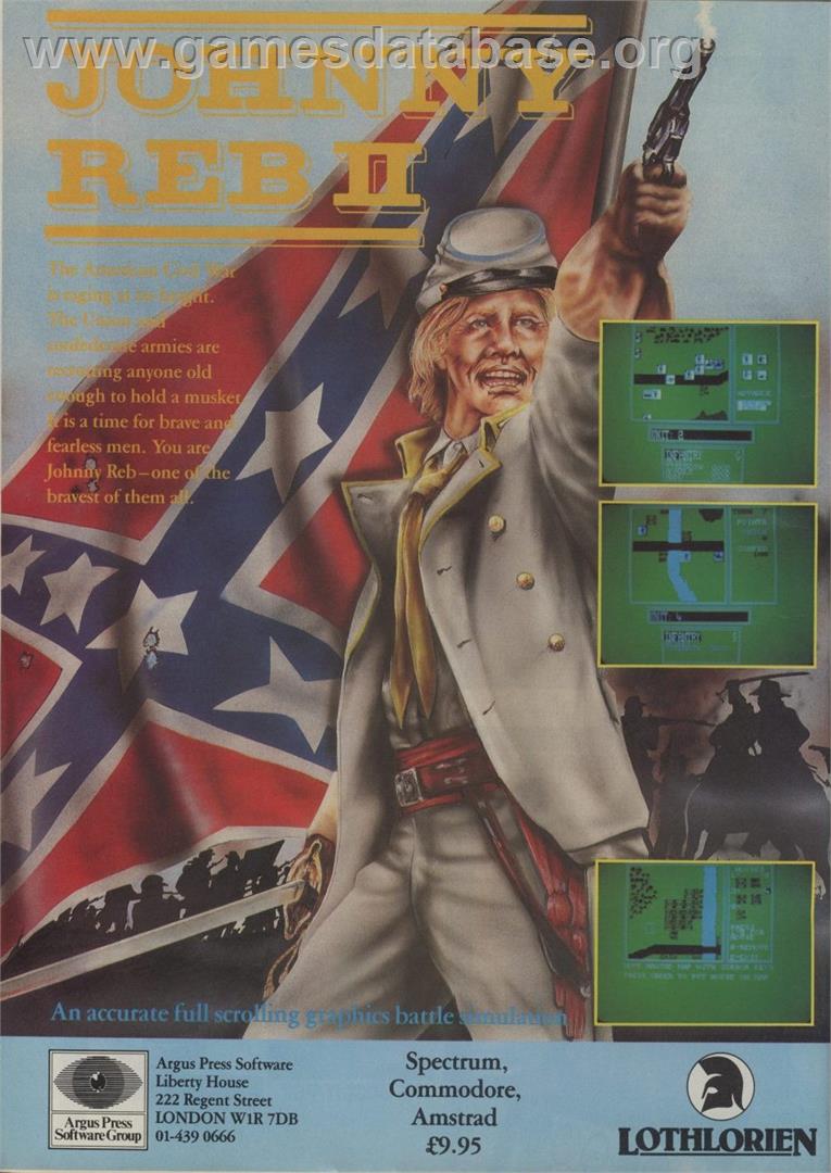 Johnny Reb - Sinclair ZX Spectrum - Artwork - Advert