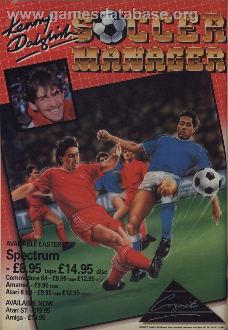 Kenny Dalglish Soccer Manager - Commodore 64 - Artwork - Advert