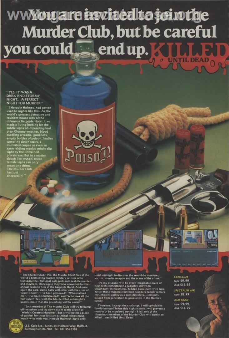 Killed Until Dead - Apple II - Artwork - Advert