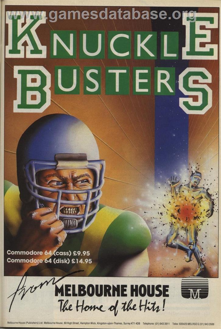 Knuckle Buster - Commodore 64 - Artwork - Advert