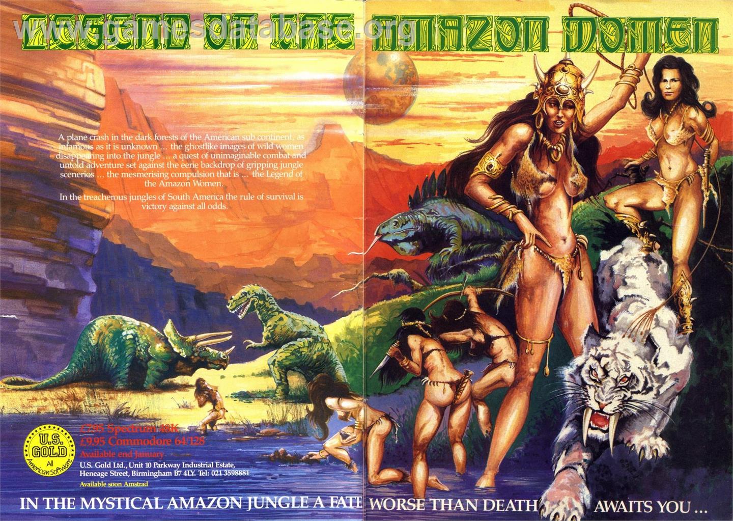 Legend Of The Amazon Women - Commodore 64 - Artwork - Advert