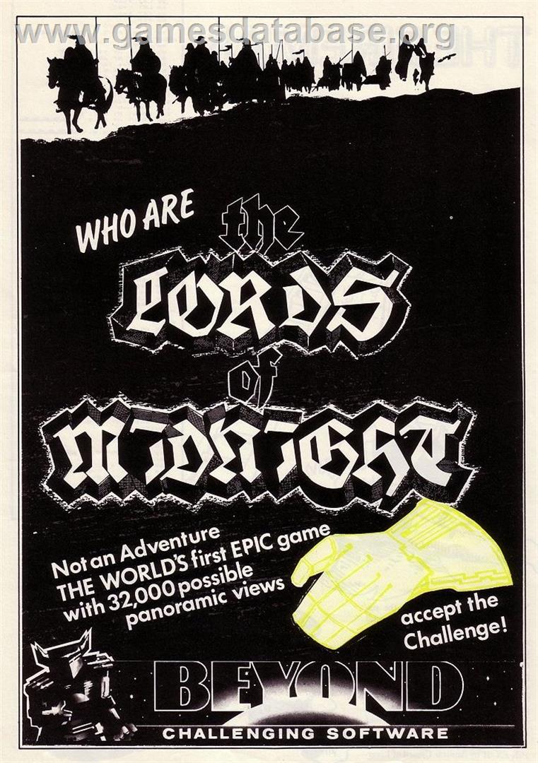 Lords Of Midnight - Commodore 64 - Artwork - Advert