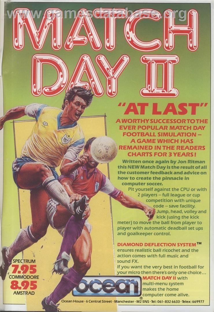 Match Day - Commodore 64 - Artwork - Advert