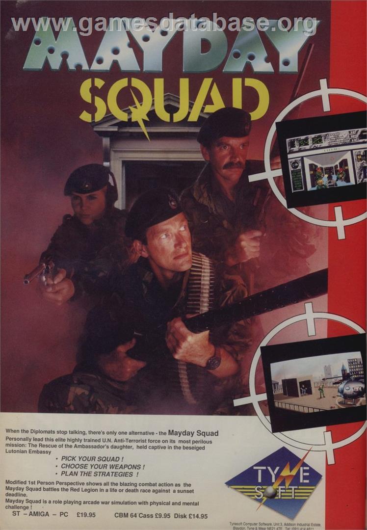 Mayday Squad - Commodore Amiga - Artwork - Advert