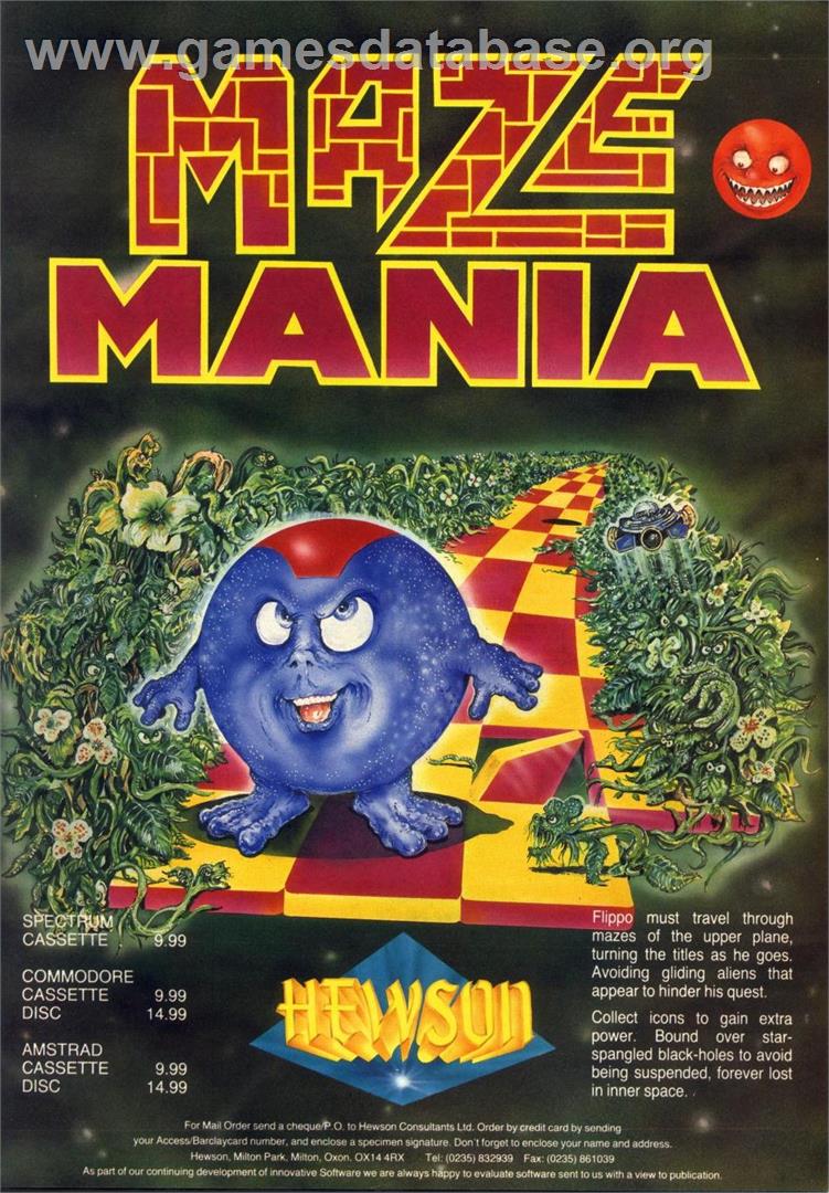 Maze-Mania (Compute!) - Commodore 64 - Artwork - Advert