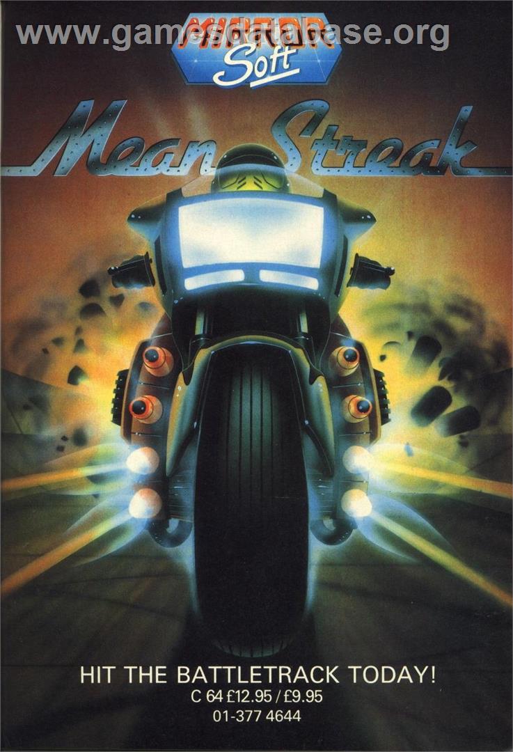 Mean Streak - Commodore 64 - Artwork - Advert