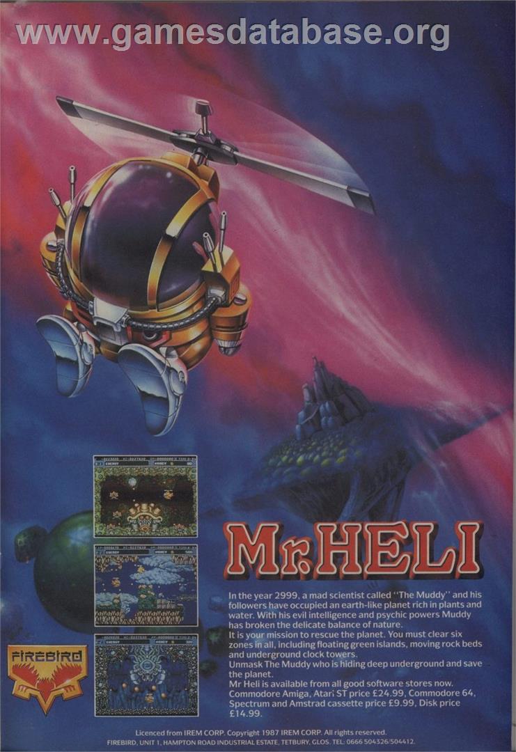 Mr. Heli - Amstrad CPC - Artwork - Advert