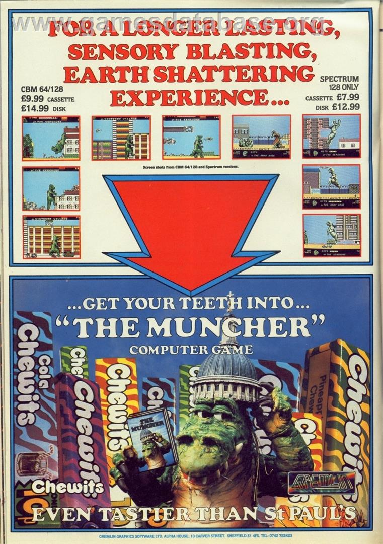 Muncher - Commodore 64 - Artwork - Advert