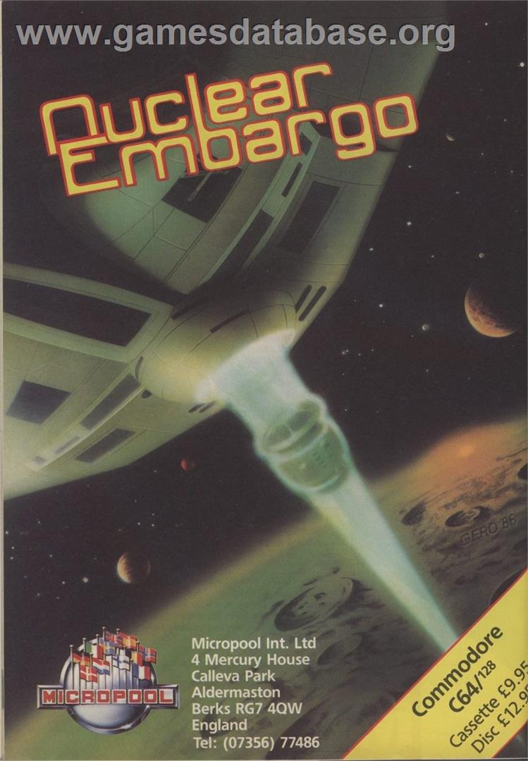 Nuclear Embargo - Commodore 64 - Artwork - Advert
