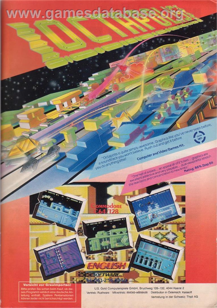 Octapolis - Commodore 64 - Artwork - Advert