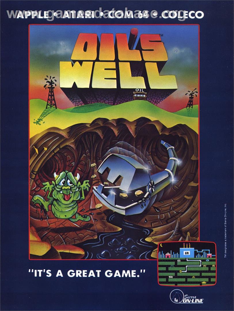 Oil's Well - Microsoft DOS - Artwork - Advert