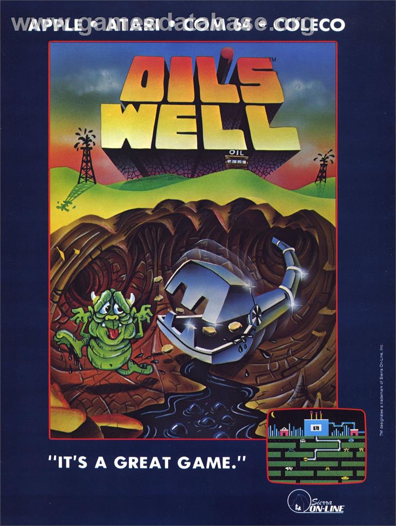 Oil's Well - Commodore PET - Artwork - Advert