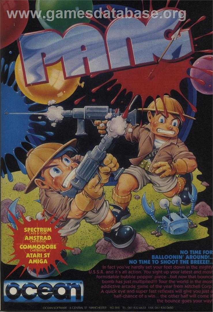 Pang - Atari 8-bit - Artwork - Advert