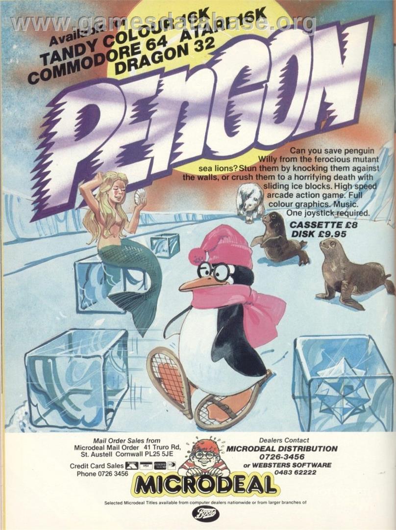 Pengon - Atari 8-bit - Artwork - Advert