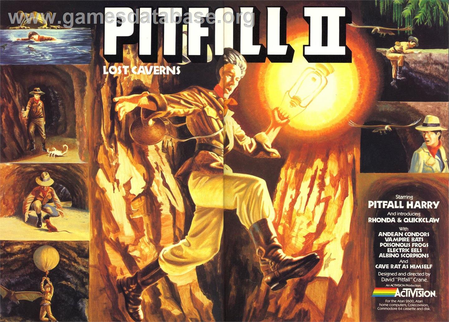 Pitfall II: Lost Caverns - Commodore 64 - Artwork - Advert