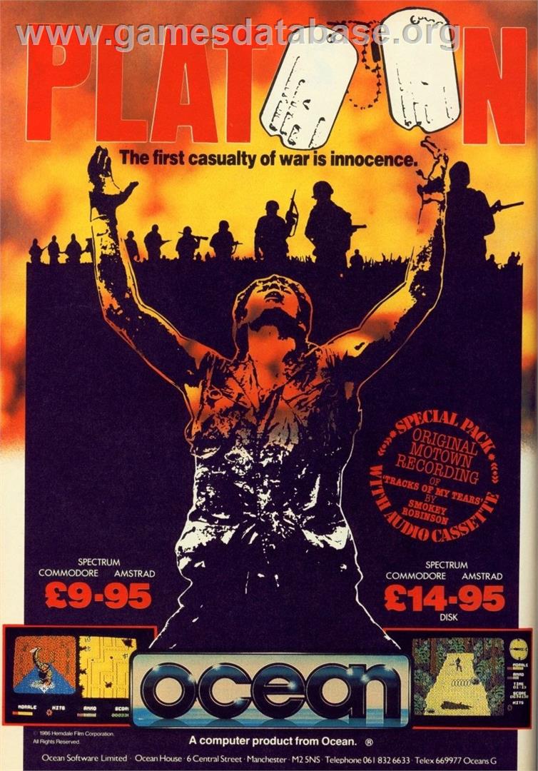 Platoon - Atari ST - Artwork - Advert