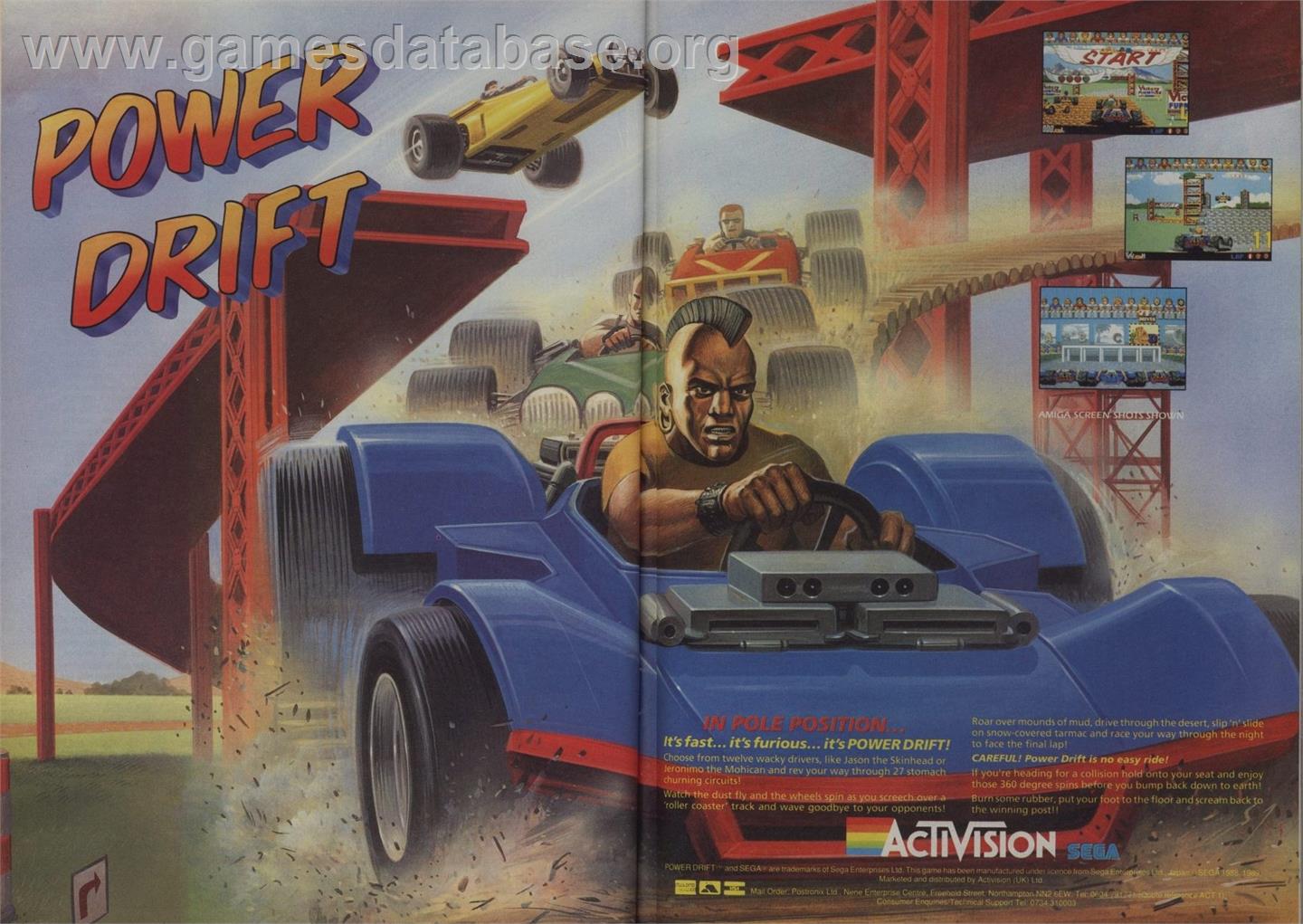 Power Drift - Commodore 64 - Artwork - Advert
