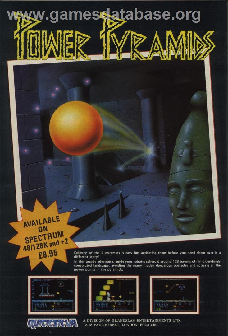 Power Pyramids - Commodore 64 - Artwork - Advert