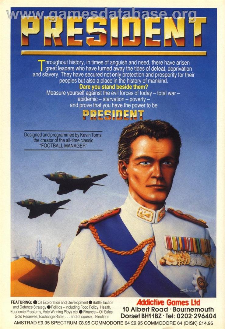 President - Commodore 64 - Artwork - Advert