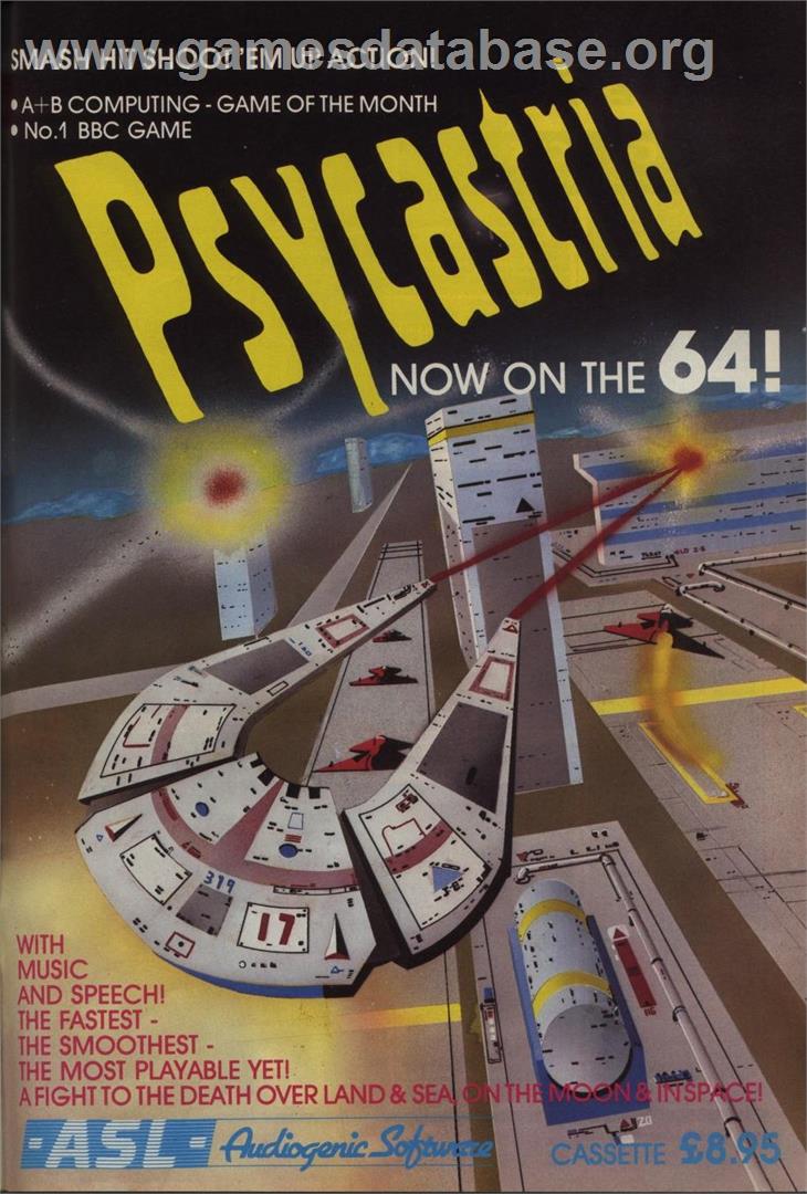 Psycastria - Acorn BBC Micro - Artwork - Advert