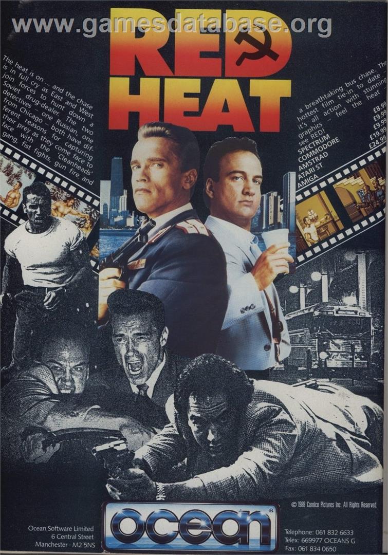 Red Heat - Commodore 64 - Artwork - Advert