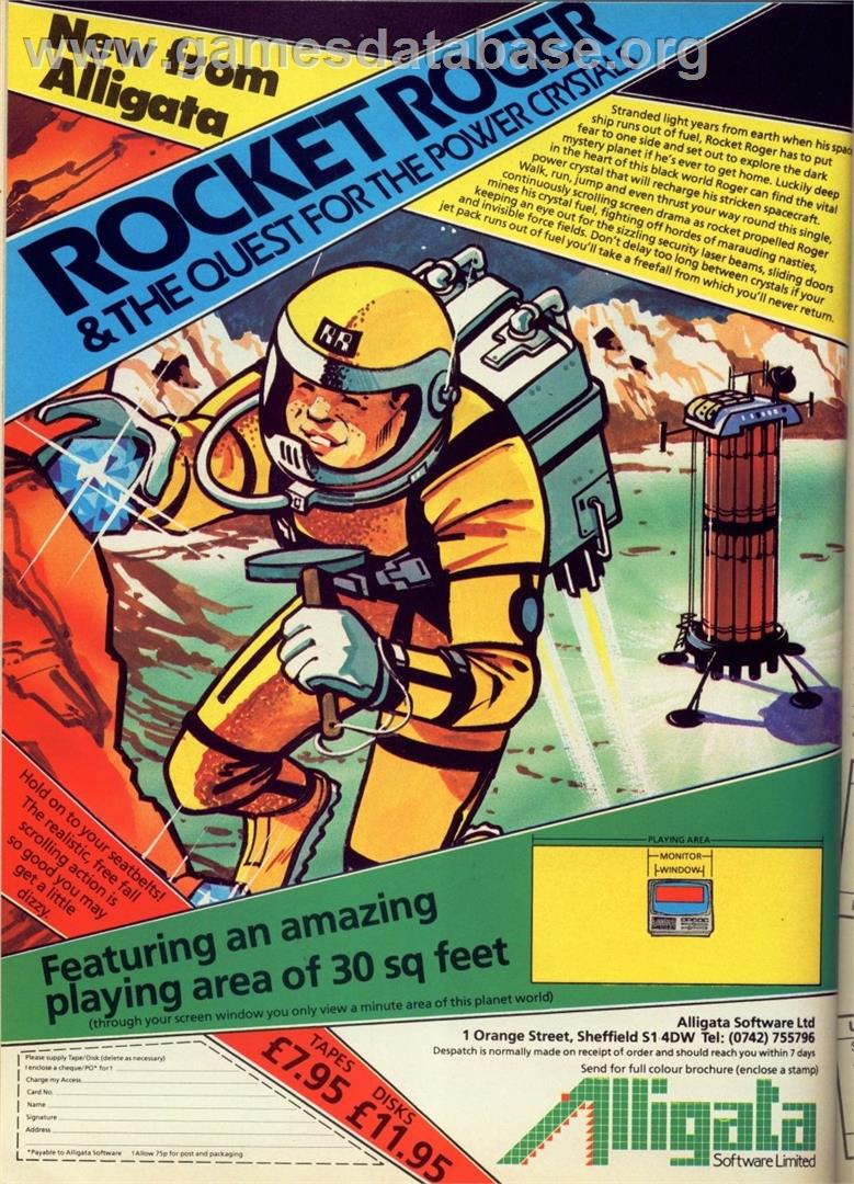 Rocket Roger - MSX - Artwork - Advert
