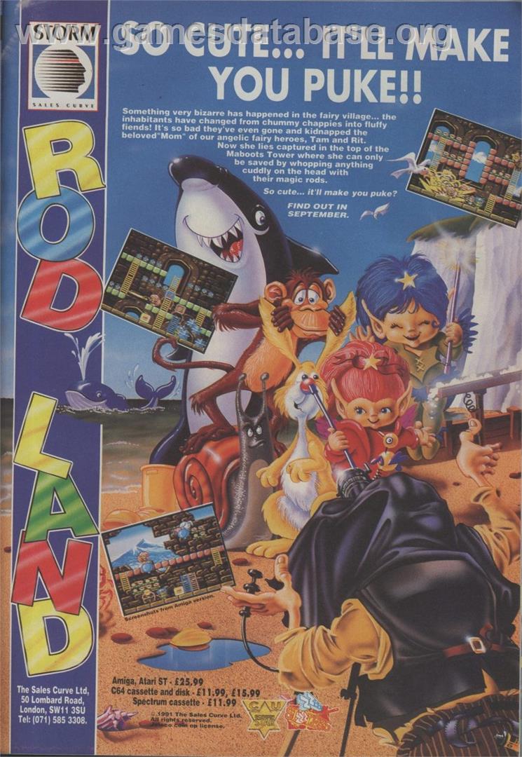 Rodland - Commodore Amiga - Artwork - Advert