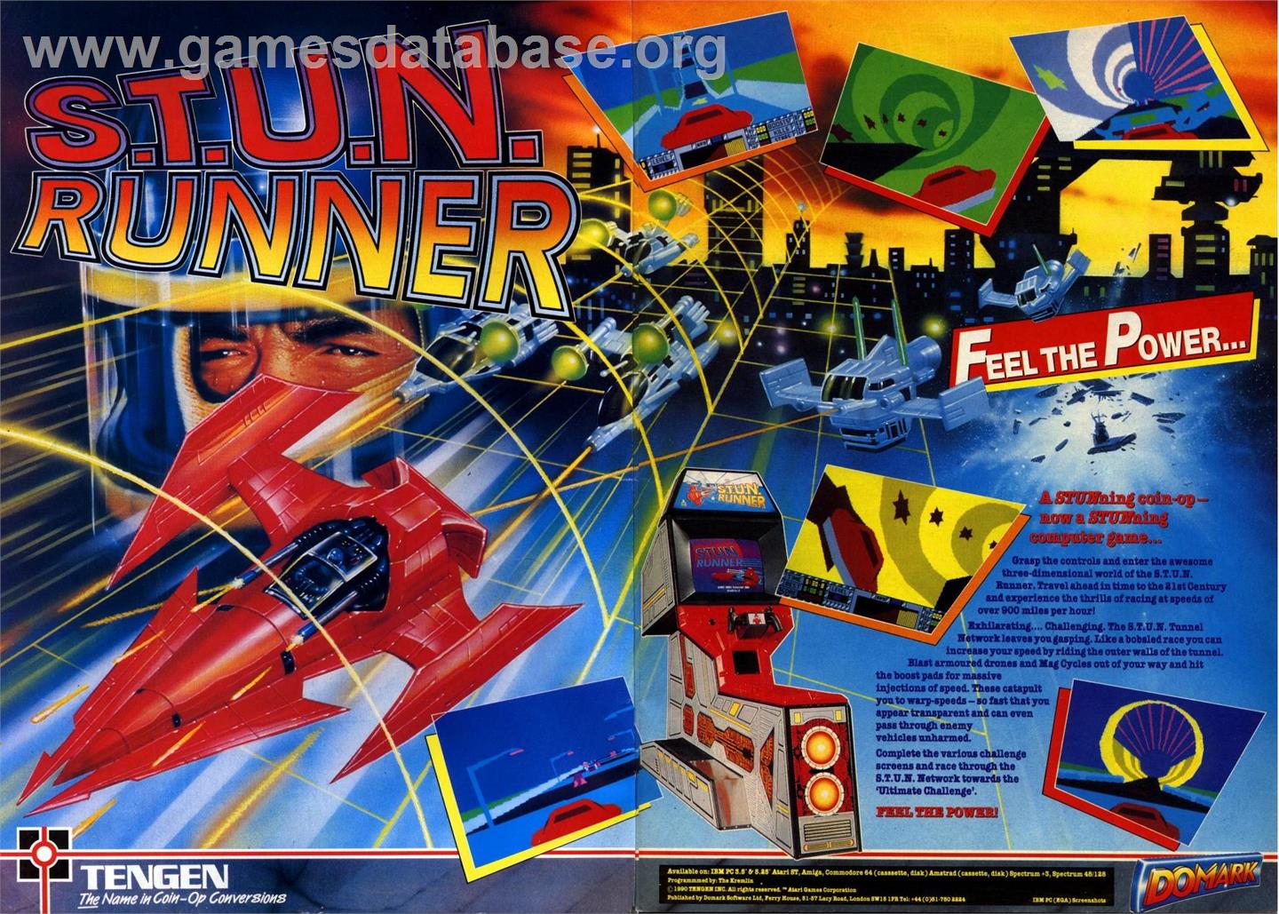 S.T.U.N. Runner - Commodore 64 - Artwork - Advert