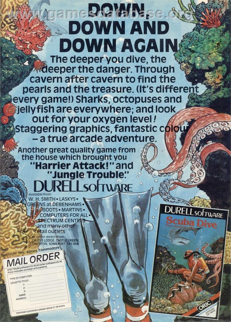 Scuba Dive - Commodore 64 - Artwork - Advert