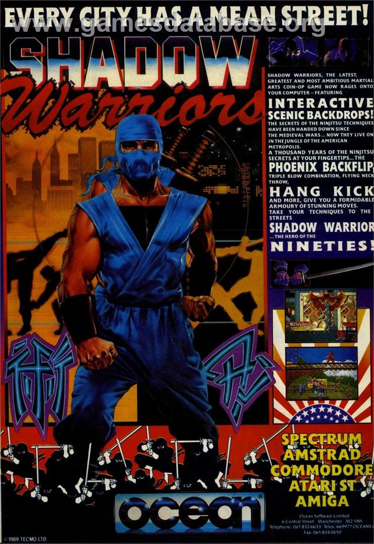 Shadow Warriors - Commodore 64 - Artwork - Advert
